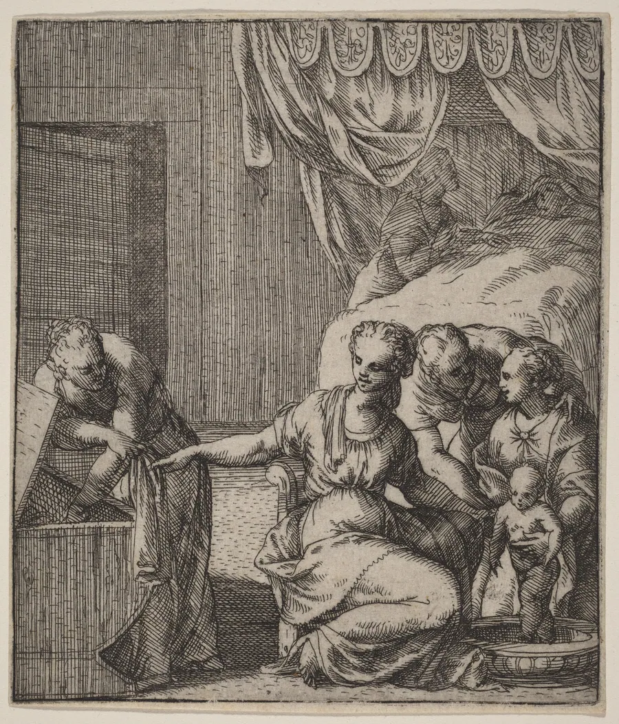 The Birth of the Virgin by Giovanni Battista Fontana