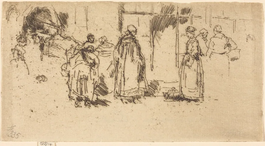 Poultry-Market, Loches by James McNeill Whistler