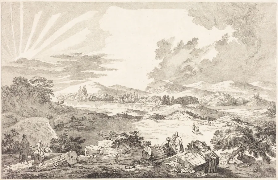The Dromos, Athens by Jacques Philippe LeBas