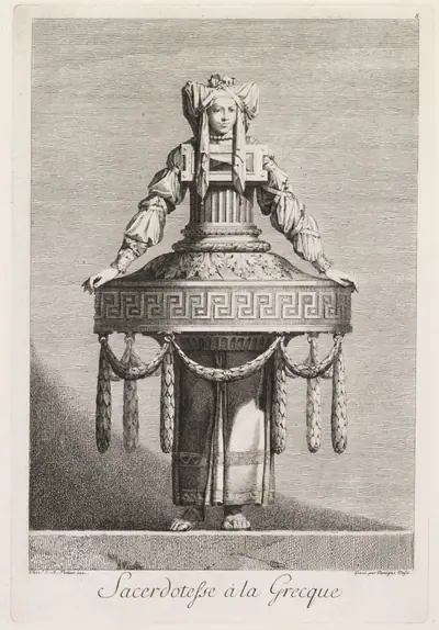 Priestess in the Greek Style, Plate 8