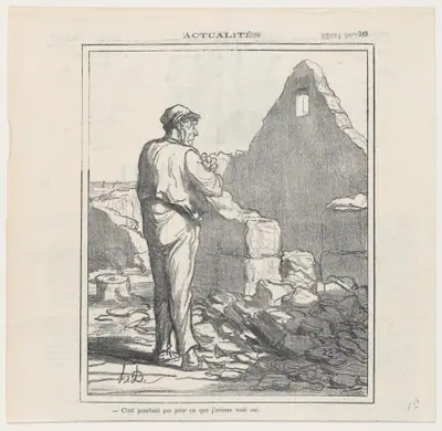 I didn't vote yes for this!, from 'News of the day,' published in Le Charivari, April 1, 1871