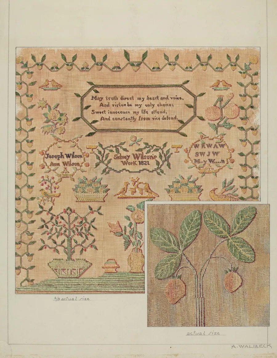 Sampler by Alfred Walbeck