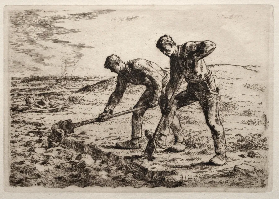 The Diggers by Jean-François Millet