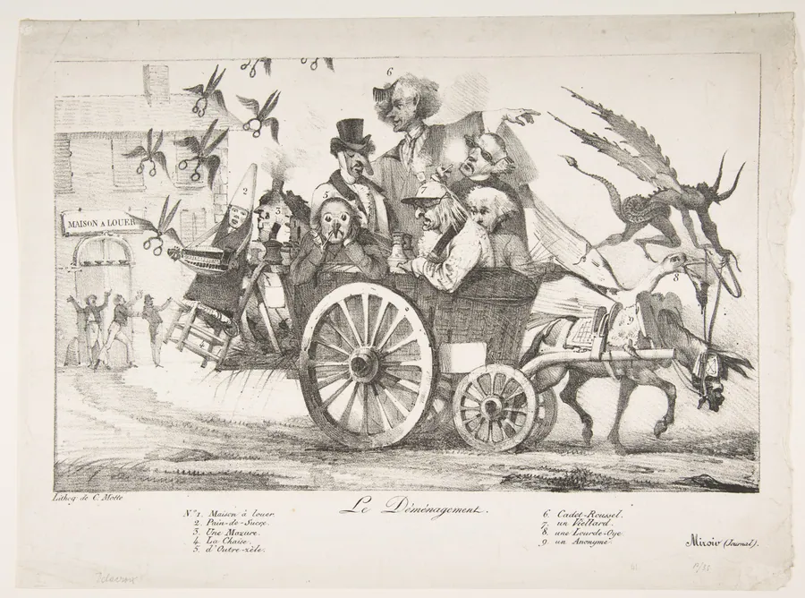 The Board of Censors Moves Out by Eugène Delacroix