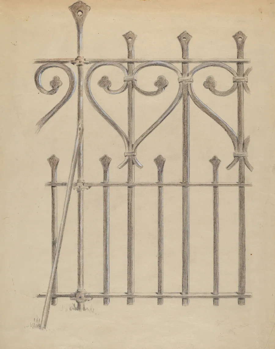 Wrought Iron Fence by Francis Law Durand