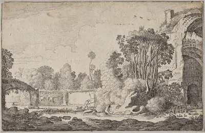 Landscapes, part III: Roman Ruins in Wooded Surroundings