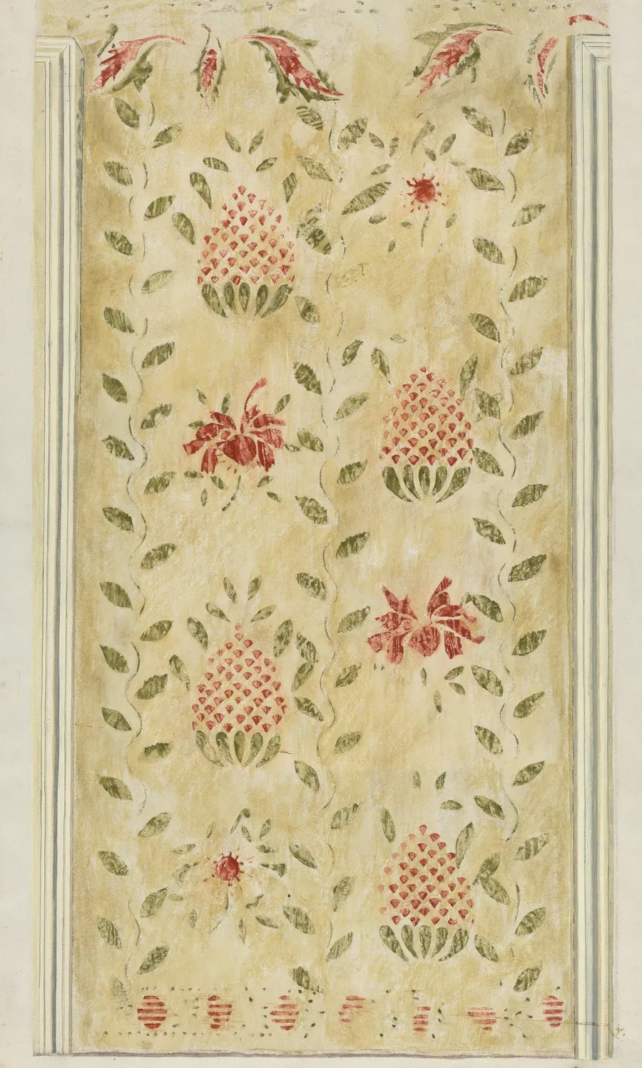 Bedroom Stencil by Mildred E. Bent
