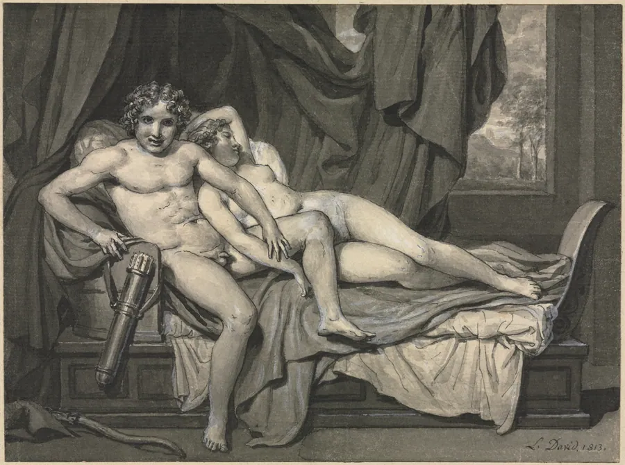 Cupid and Psyche by Jacques-Louis David