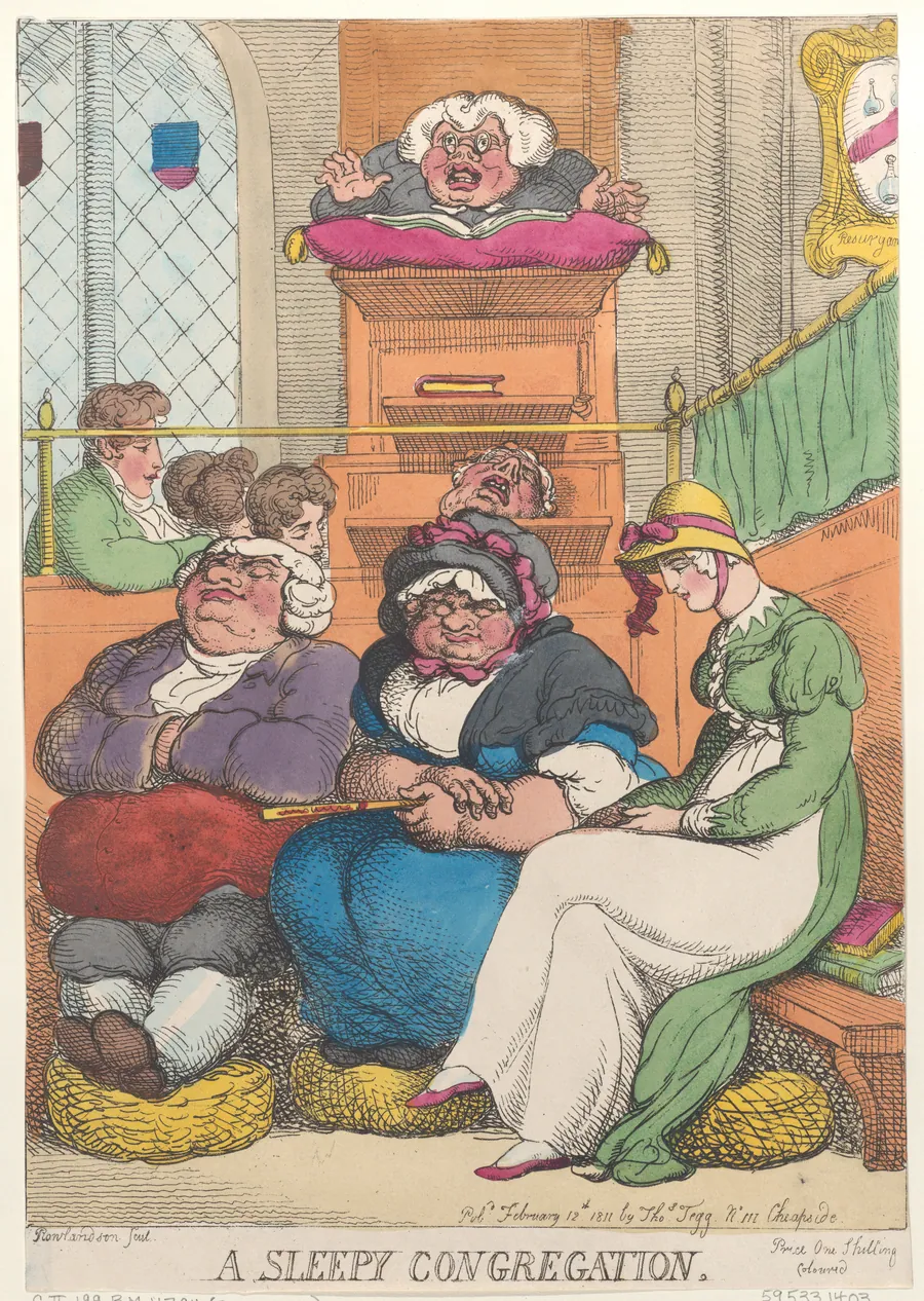 A Sleepy Congregation by Thomas Tegg