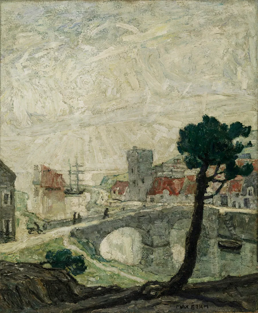 Ancient Seaport by Max Bohm, born Cleveland, OH 1868-died Provincetown, MA 1923