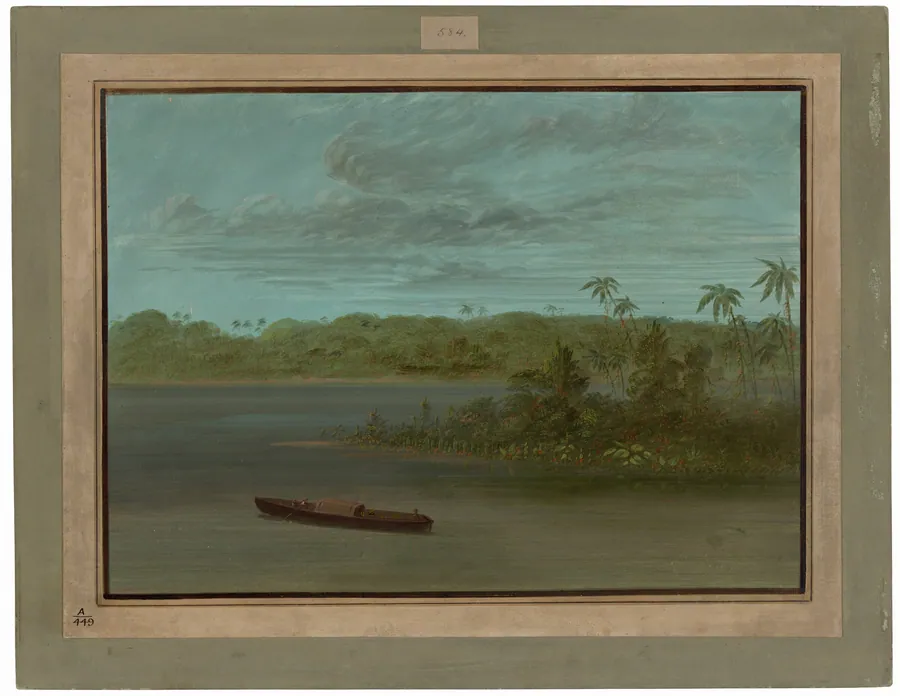 Mouth of the Rio Purus by George Catlin