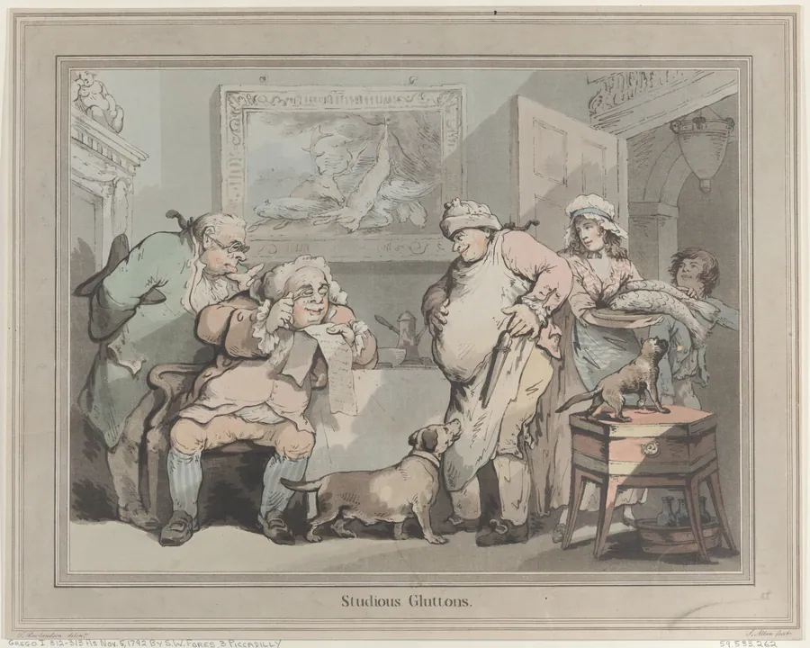 Studious Gluttons by Samuel Alken