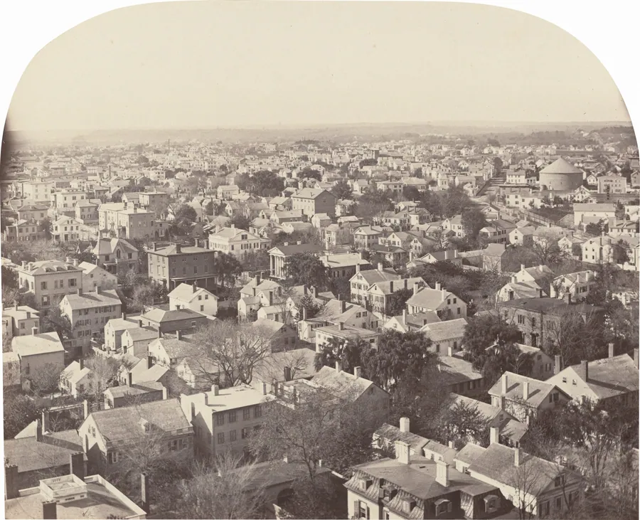 Looking Northwest from Westminster Street, Providence by Francis Hacker