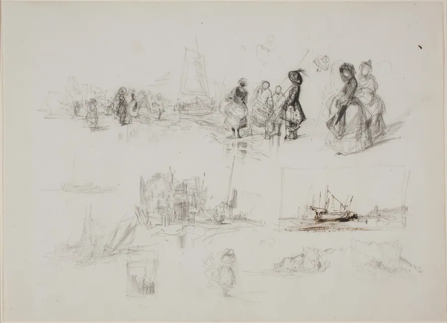 Seaside Studies by Eugène Isabey