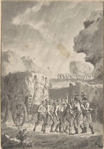 Drawing for a Plate From "Gravures historiques des principaux événements Depuis l'Ouverture des Etats Generaux ..." Paris 1789