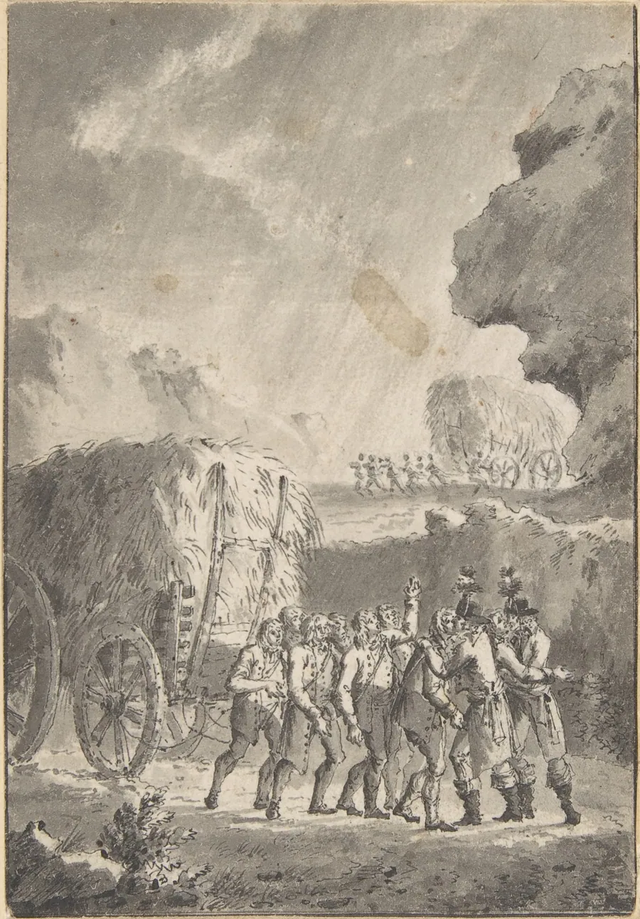 Drawing for a Plate From "Gravures historiques des principaux événements Depuis l'Ouverture des Etats Generaux ..." Paris 1789 by Jean François Janinet