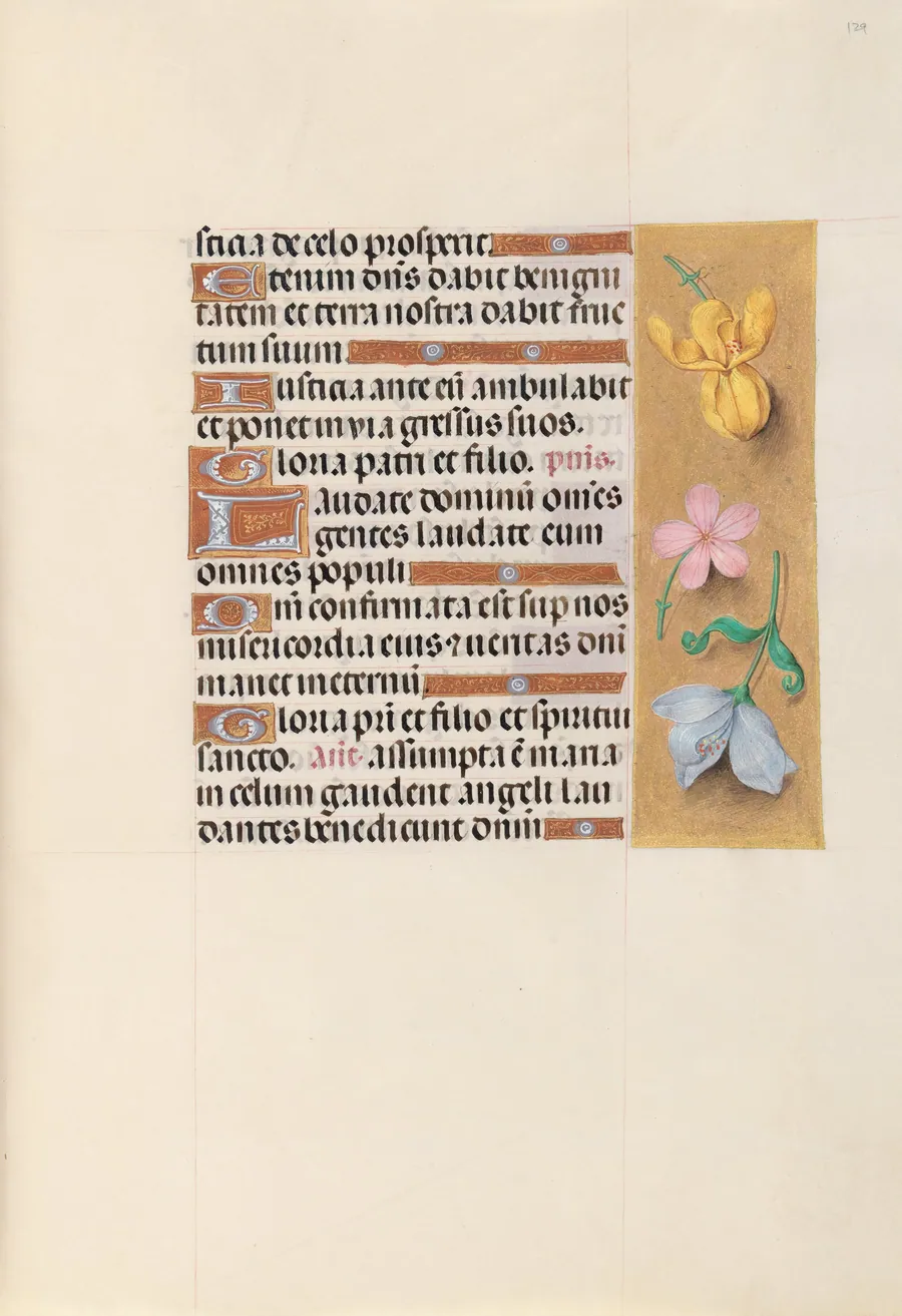 Hours of Queen Isabella the Catholic, Queen of Spain:  Fol. 129r by Master of the First Prayerbook of Maximillian