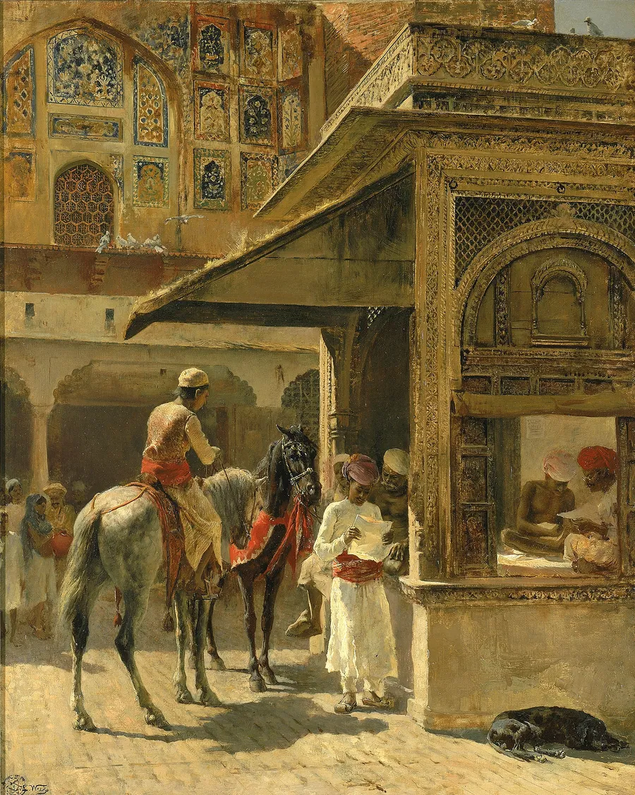 Hindu Merchants by Edwin Lord Weeks, born Boston, MA 1849-died Paris, France 1903