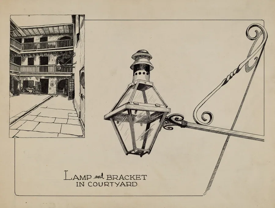 Wrought Iron Lamp by Ray Price