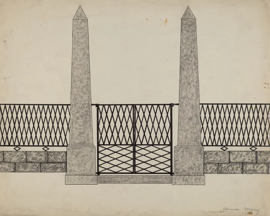 Fence and Posts by Mary E. Humes
