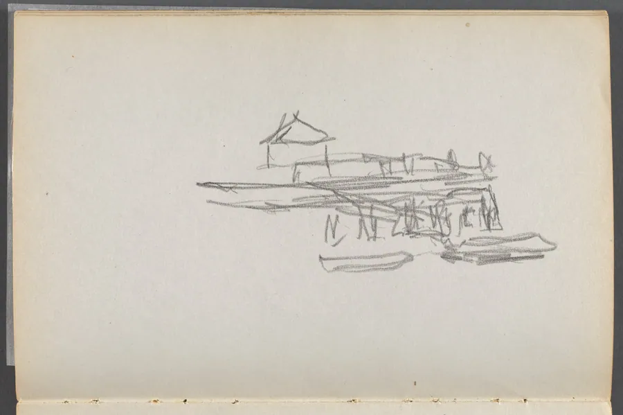 Sketchbook, The Dells, N° 127, page 060: Dock by Maurice Prendergast