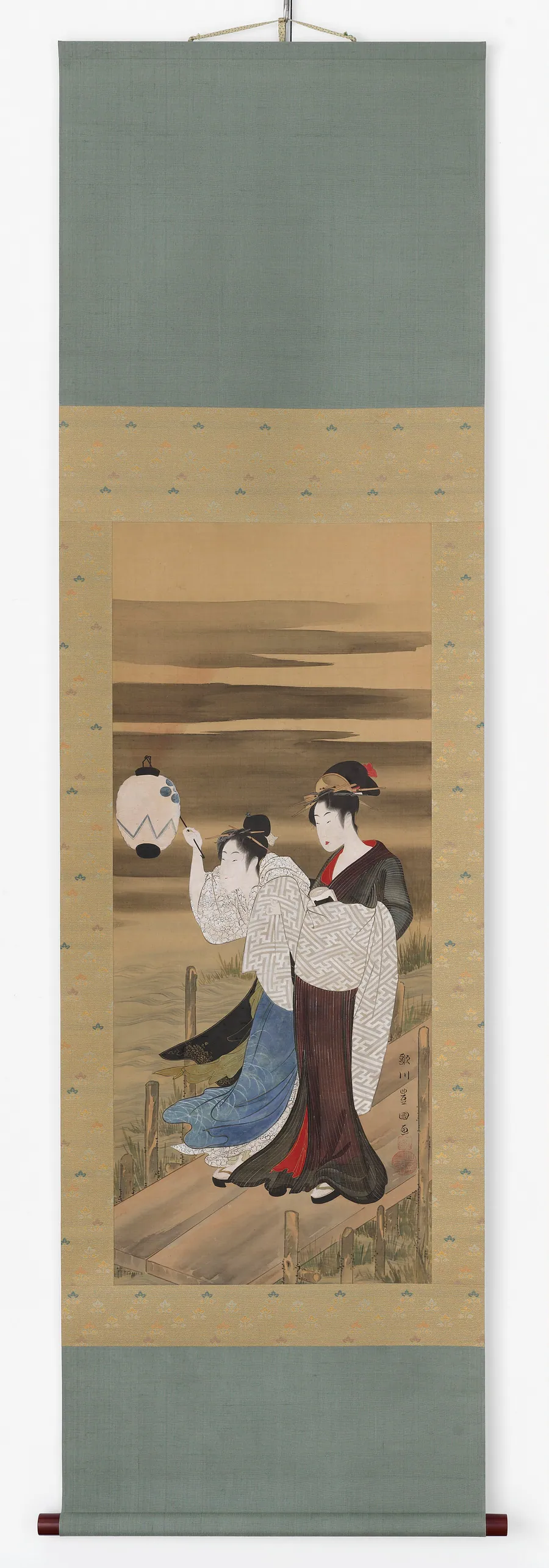 Courtesan and Maid by Utagawa Toyokuni I 歌川豊国 (1769-1825)