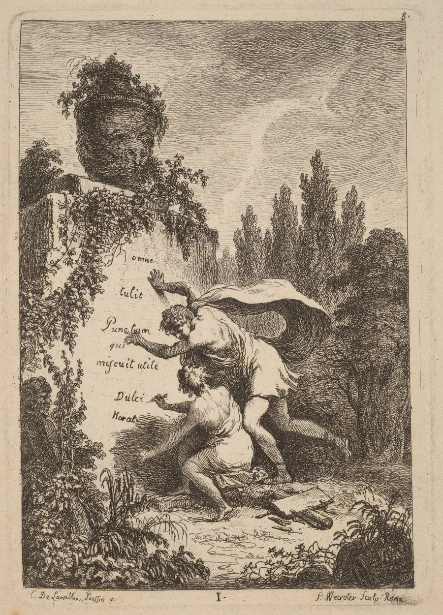 Nella Venuta in Roma: pl. 1 by Franz Edmund Weirotter