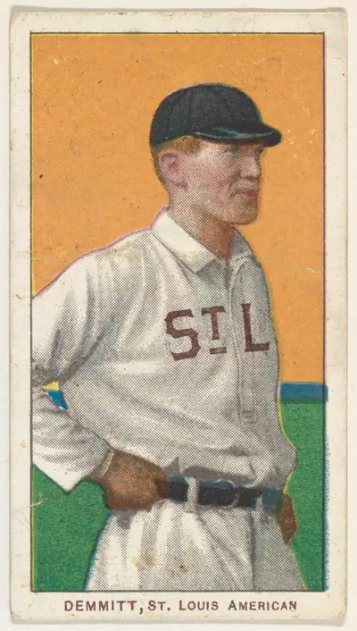 Demmitt, St. Louis, American League, from the White Border series (T206) for the American Tobacco Company