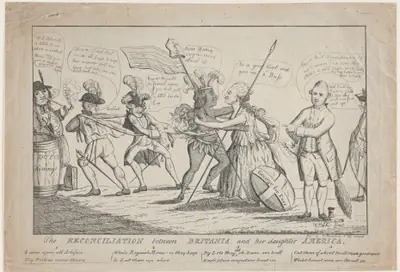 The Reconciliation Between Britannia and Her Daughter America