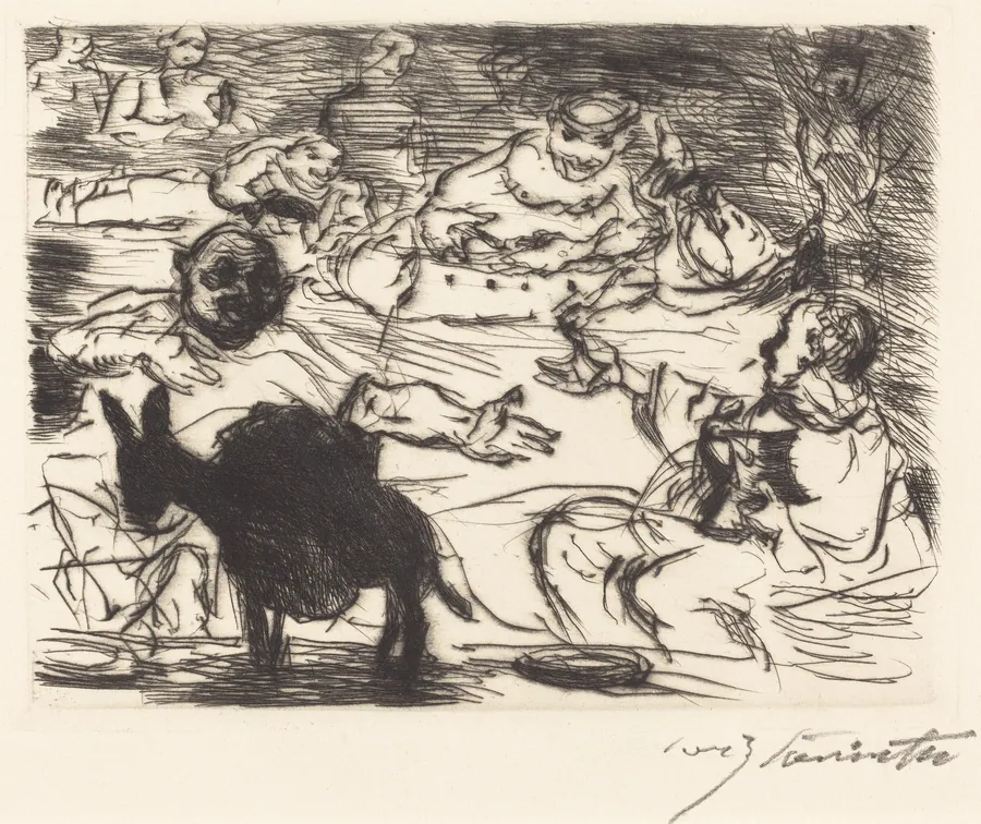 Das Gastmahl des Trimalchio: pl. V (The Banquet of Trimalchio: pl. V) by Lovis Corinth