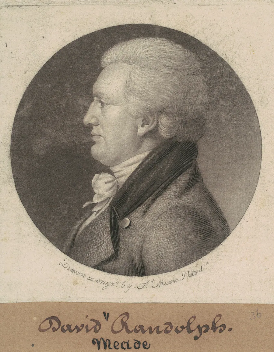 David Meade Randolph by Charles B. J. Févret de Saint-Mémin