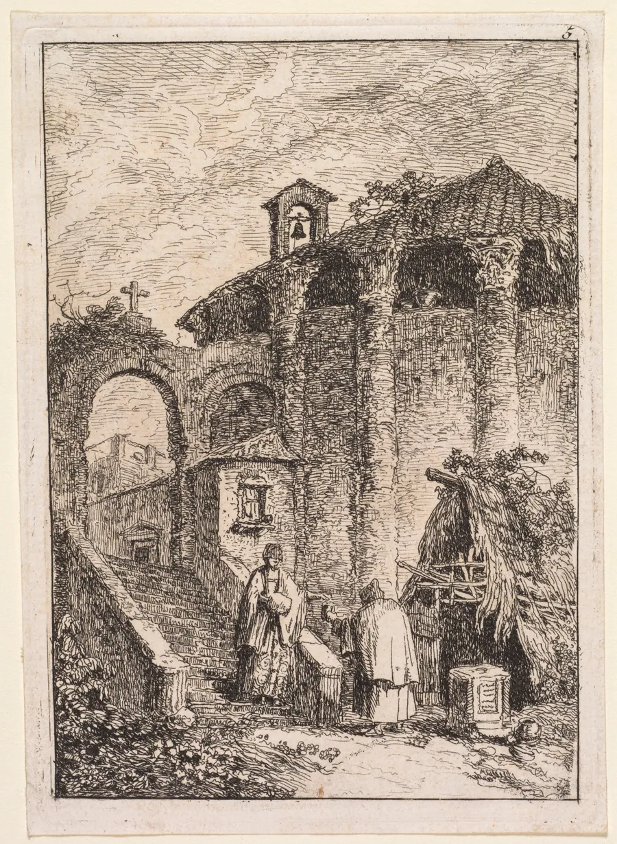 Le Temple Antique by Hubert Robert
