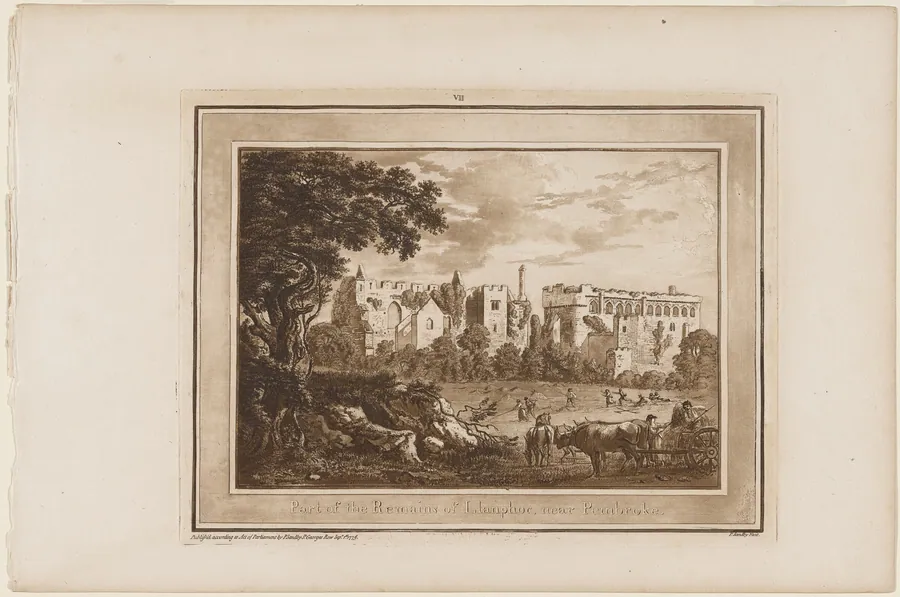 Part of the Remains of Llanphor near Pembroke by Paul Sandby