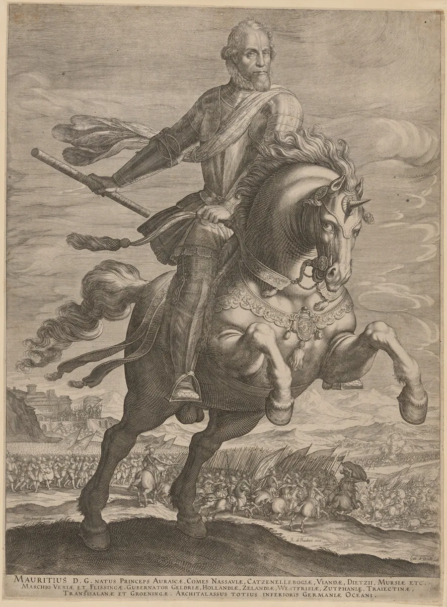 Maurice, Prince of Orange on Horseback by Egbert van Panderen