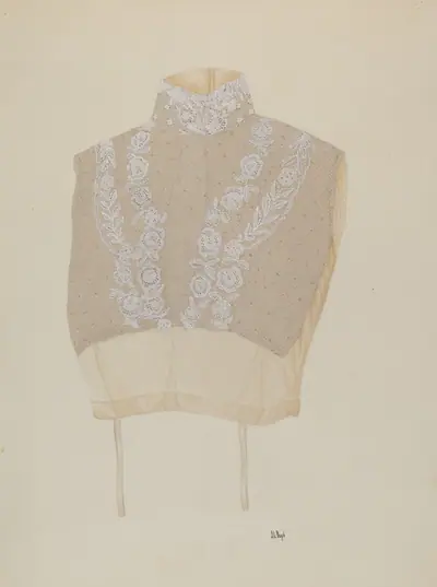 Cream Net Vestee