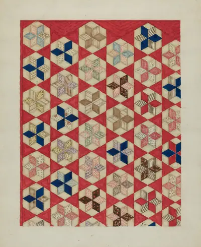 Patchwork Quilt - "Evening Star"