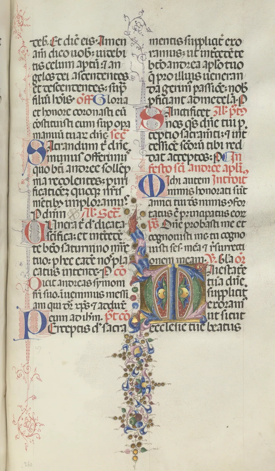 Missale: Fol. 260: Foliage with Fruit by Giapeco Caporali
