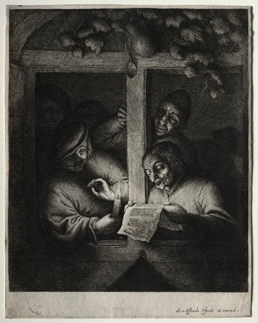 The Carol Singers by Adriaen van Ostade