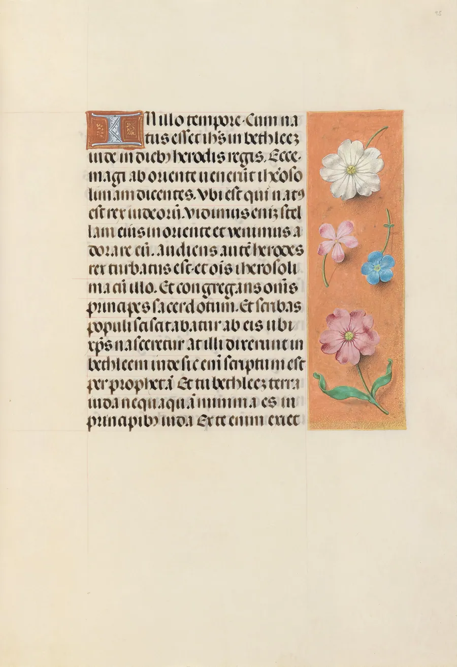 Hours of Queen Isabella the Catholic, Queen of Spain:  Fol. 95r by Master of the First Prayerbook of Maximillian