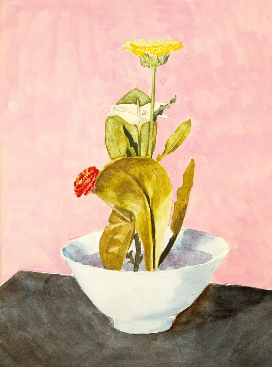 Bowl of Flowers by Morton L. Schamberg, born Philadelphia, PA 1881-died Philadelphia, PA 1918