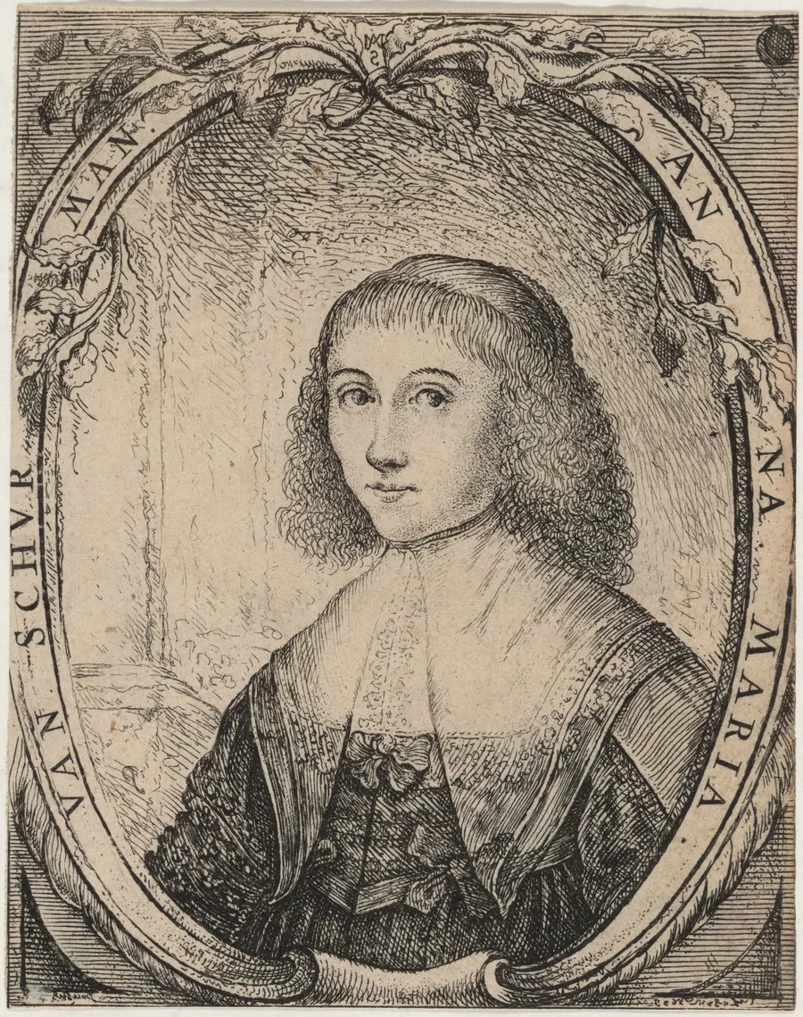Anna Maria van Schurman by Paulus Lesire