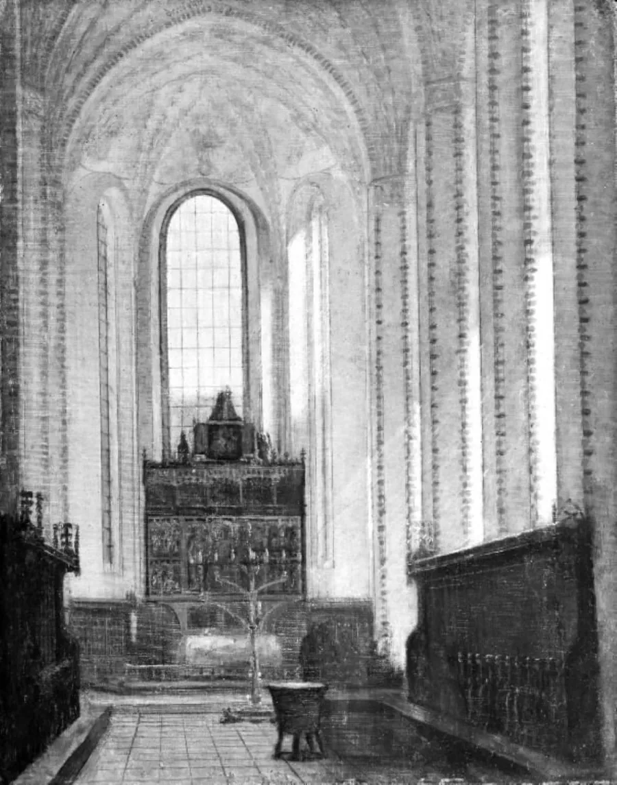 Koret i Århus Domkirke by Jens Hansen-Aarslev
