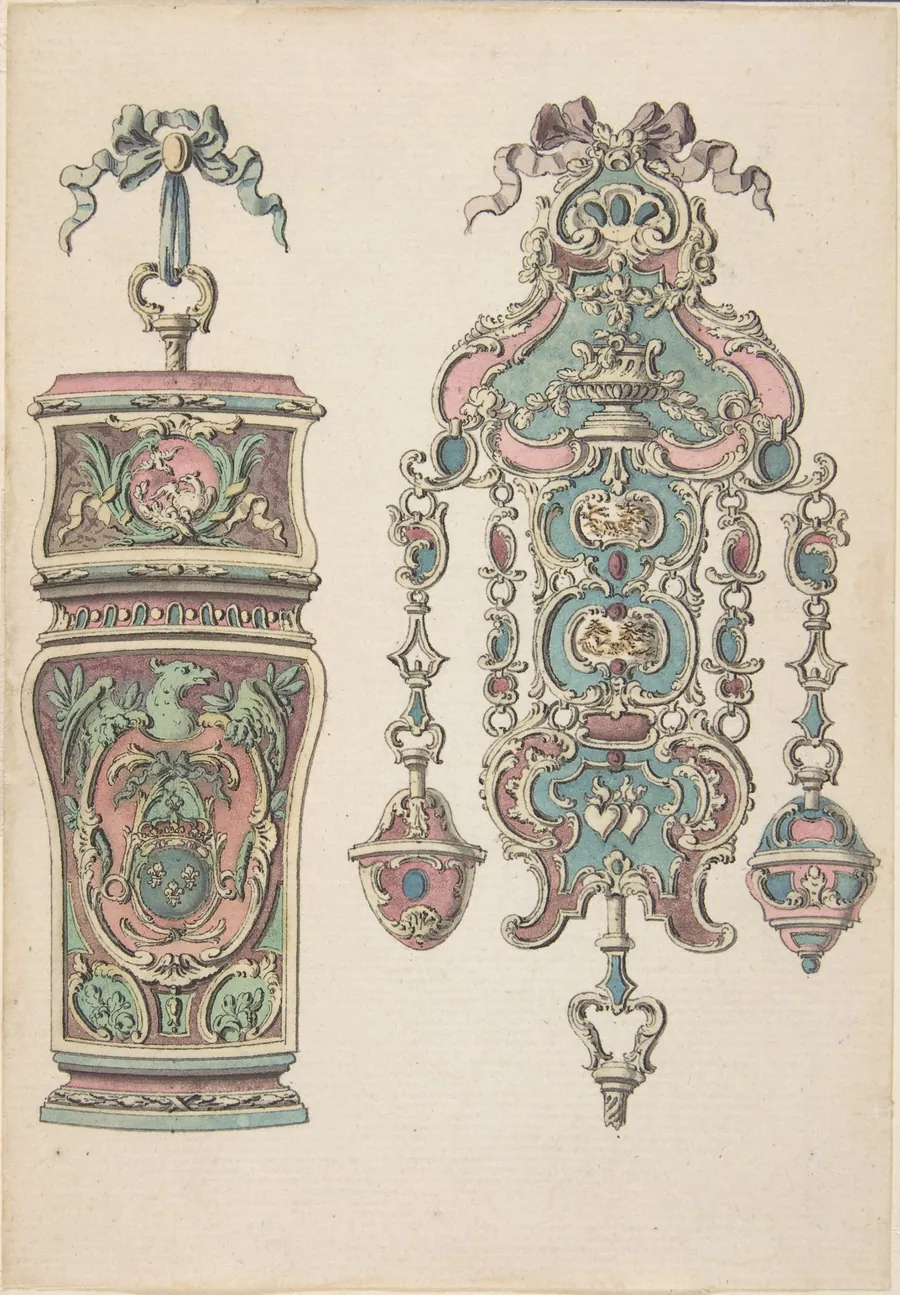 Designs for an Etui and a Chatelaine by Pierre Moreau