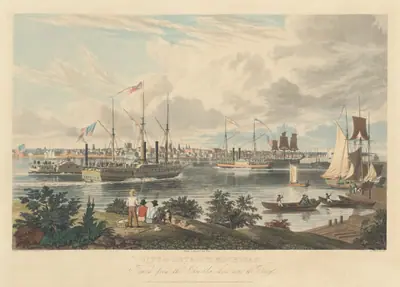 City of Detroit, Michigan: Taken from the Canada Shore near the Ferry