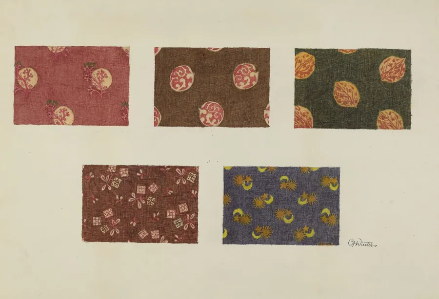 Textile Swatches by Charlotte Winter