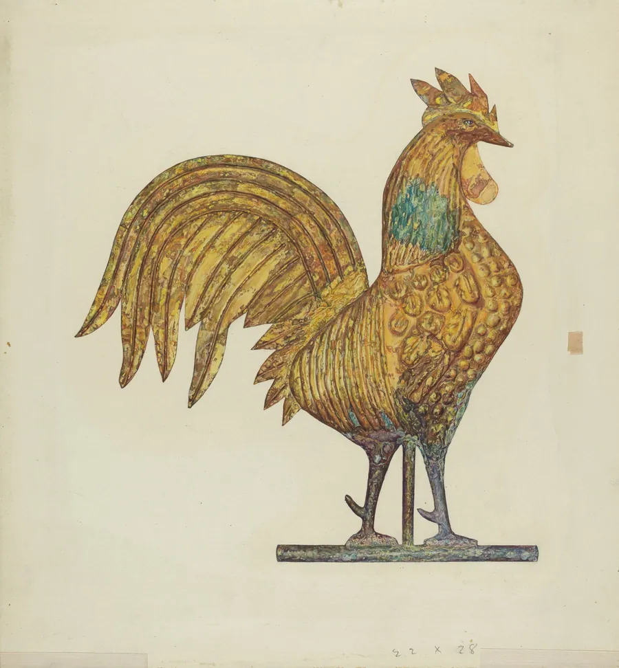 Gilded Weathercock by Laura Bilodeau