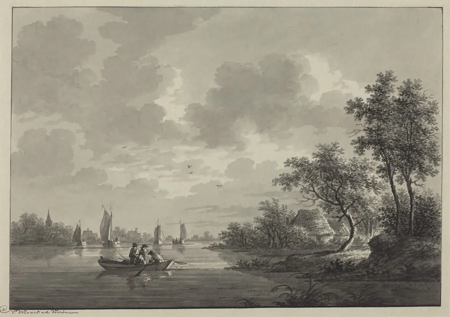 Ameide on the River Lek by Nicolaas Wicart