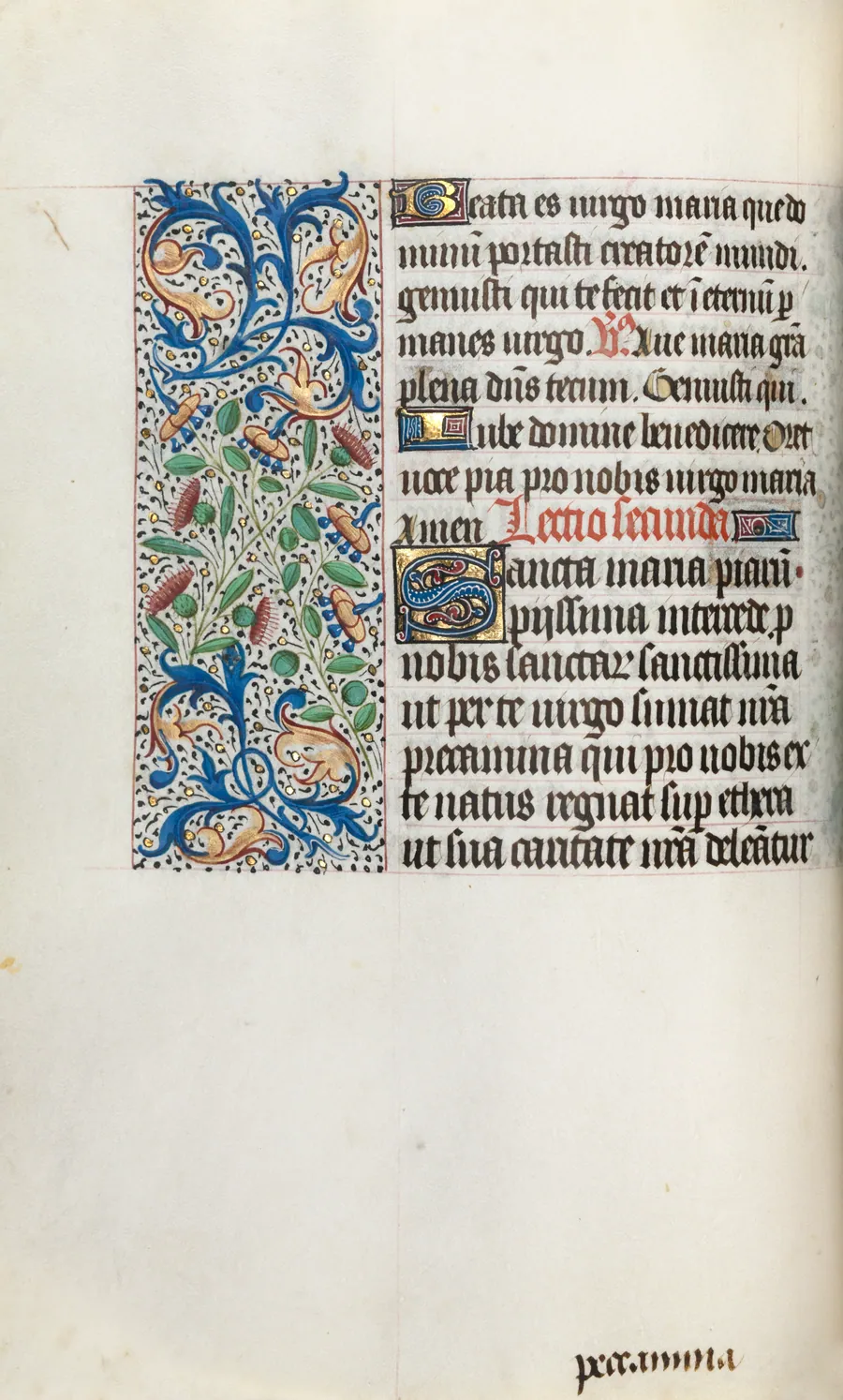 Book of Hours (Use of Rouen): fol. 35v by Master of the Geneva Latini