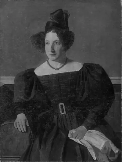 Henriette Petersen, født Philipsen, toldinspektør Michael Christian Petersens hustru
