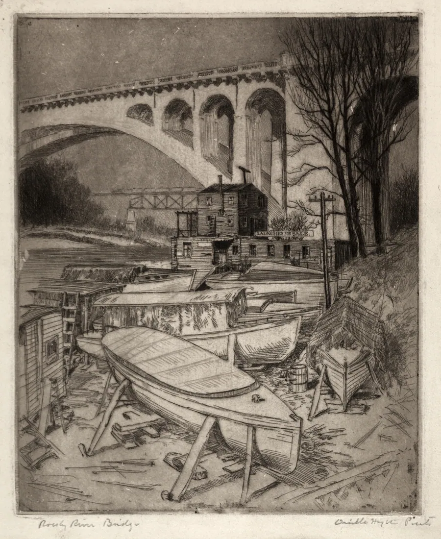 Rocky River Bridge by Orville Houghton Peets